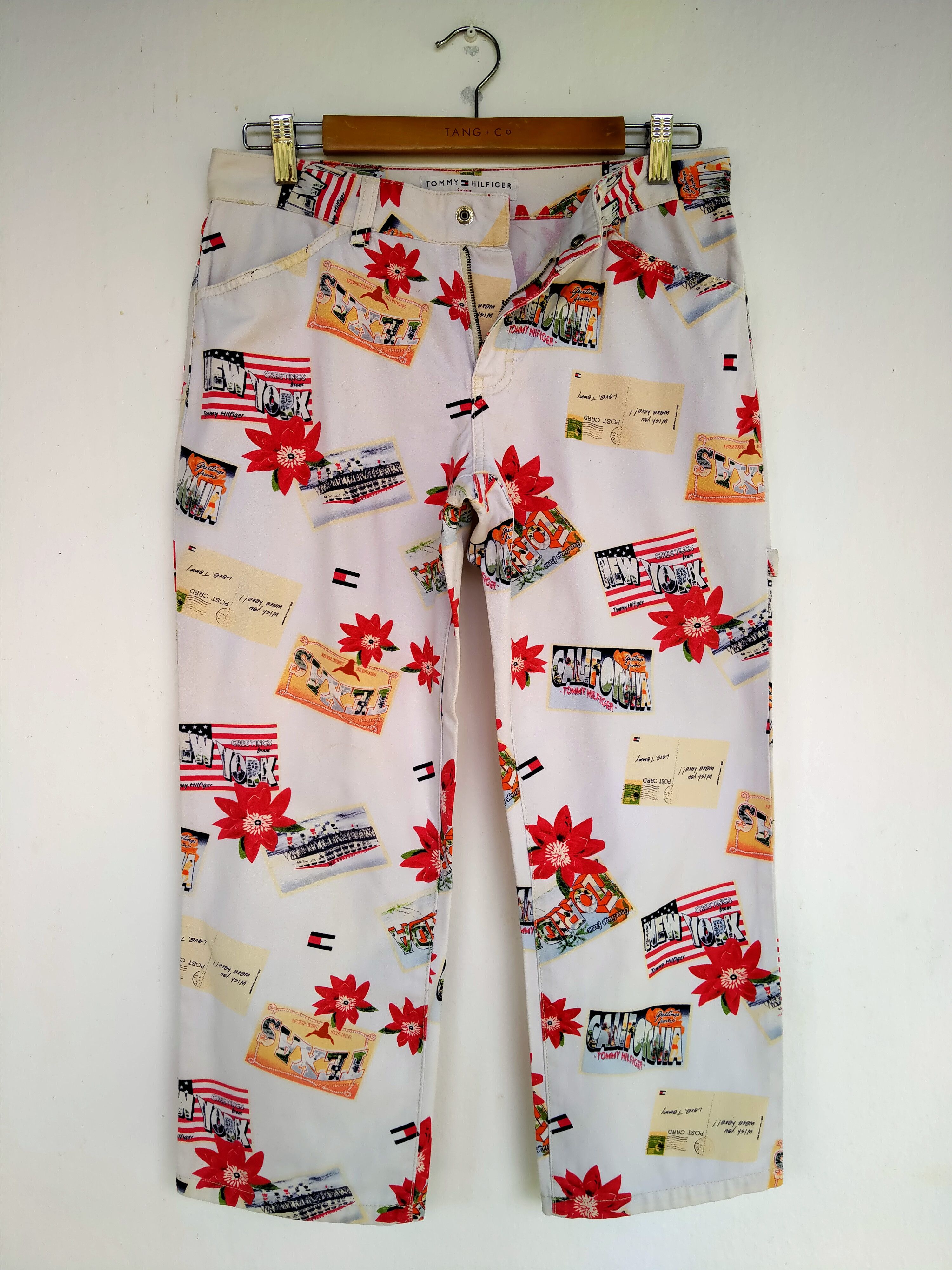 Tommy Hilfiger MEGA RARE!! Vintage Tommy Hilfiger Cropped Trouser Pants Size US 30 / EU 46 - 2 Thumbnail