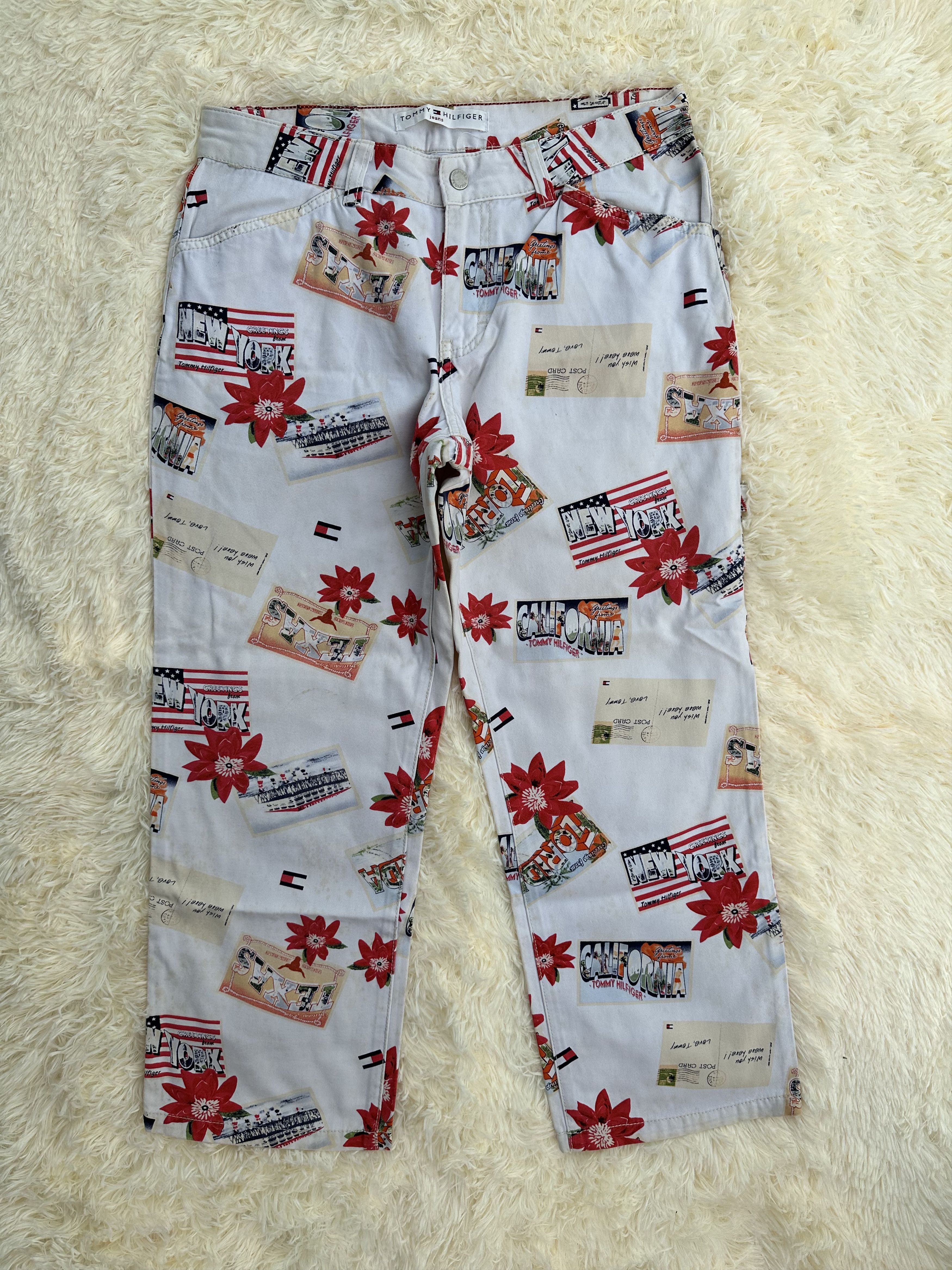 image of Grailed x Tommy Hilfiger Mega!! Vintage Tommy Hilfiger Cropped Trouser Pants, Men's (Size 30)