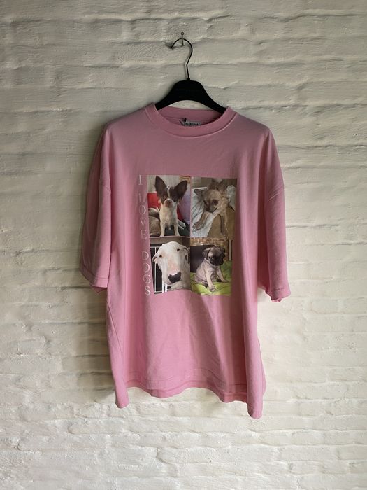 balenciaga i love dogs t shirt