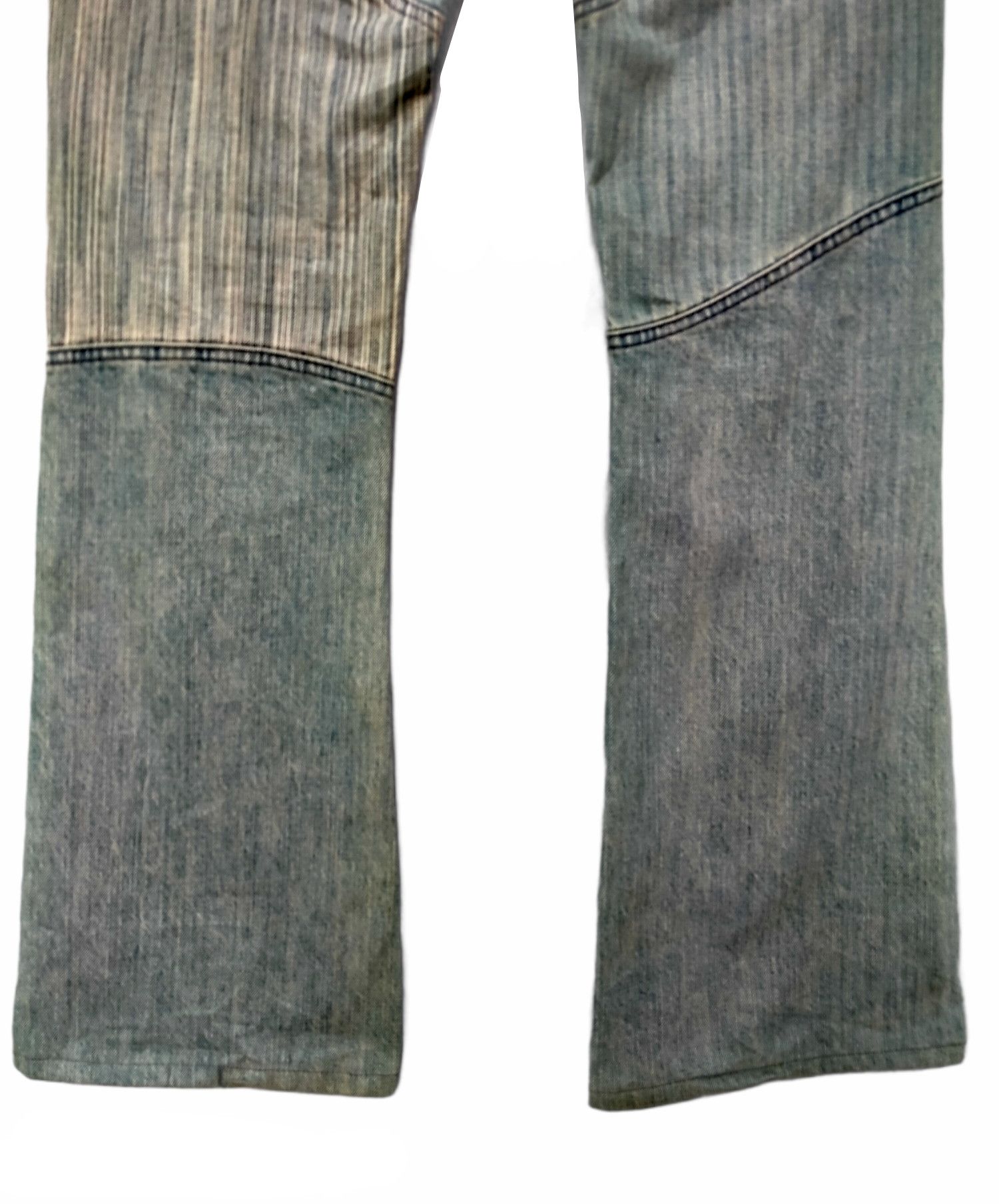If Six Was Nine Vintage Rupert Edge Reconstructed Patchwork Denim Jeans Size US 32 / EU 48 - 10 Thumbnail