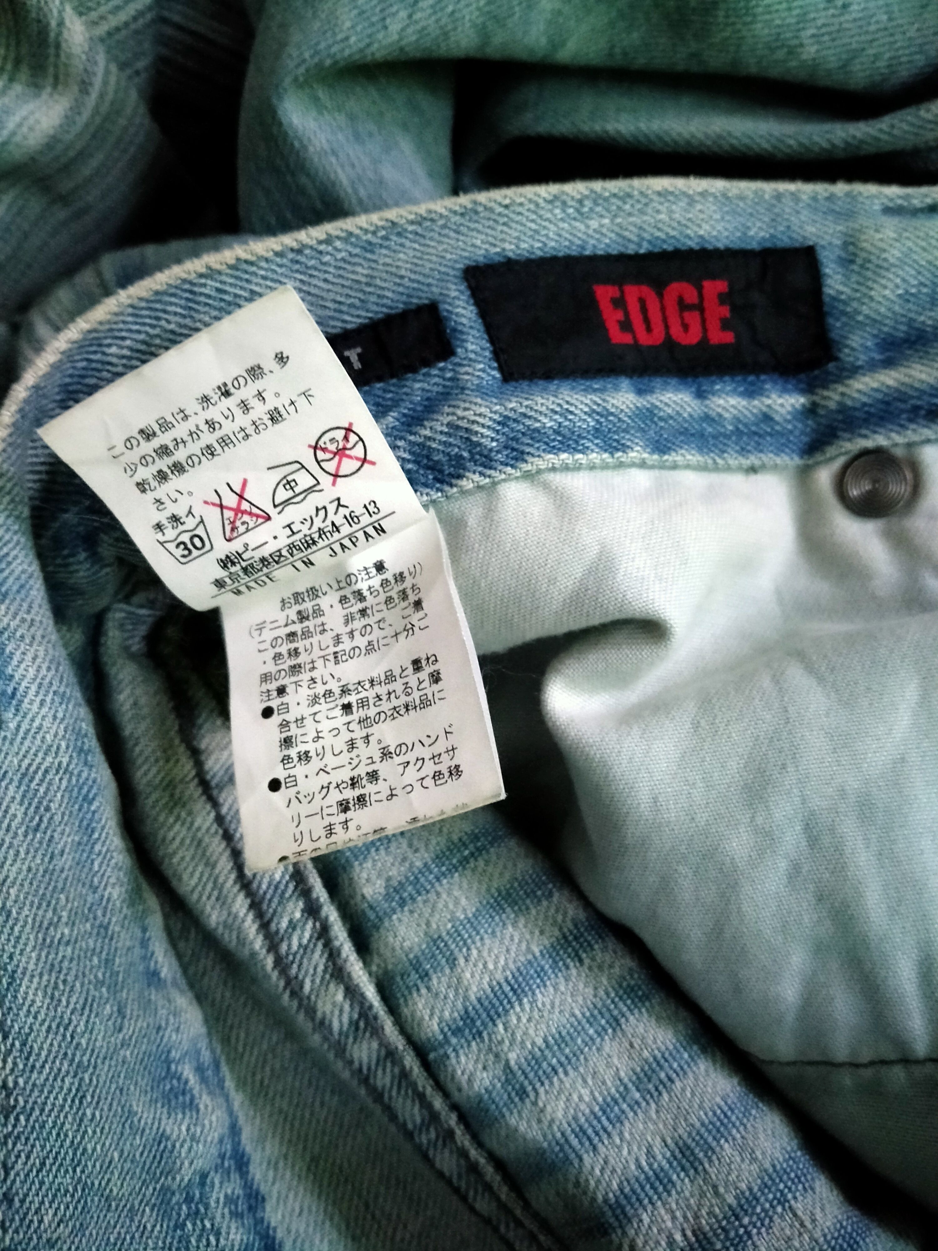 If Six Was Nine Vintage Rupert Edge Reconstructed Patchwork Denim Jeans Size US 32 / EU 48 - 11 Thumbnail