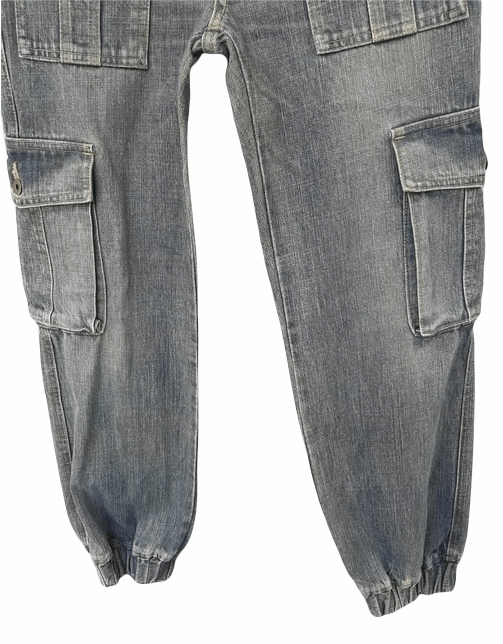 Hysteric Glamour Vintage Hysteric Glamour Punk Parachute Denim Cargo Pant Size US 30 / EU 46 - 6 Thumbnail