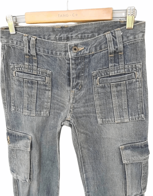 Hysteric Glamour Vintage Hysteric Glamour Punk Parachute Denim Cargo Pant Size US 30 / EU 46 - 5 Thumbnail
