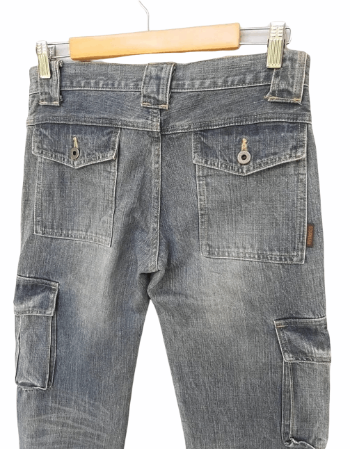 Hysteric Glamour Vintage Hysteric Glamour Punk Parachute Denim Cargo Pant Size US 30 / EU 46 - 3 Thumbnail