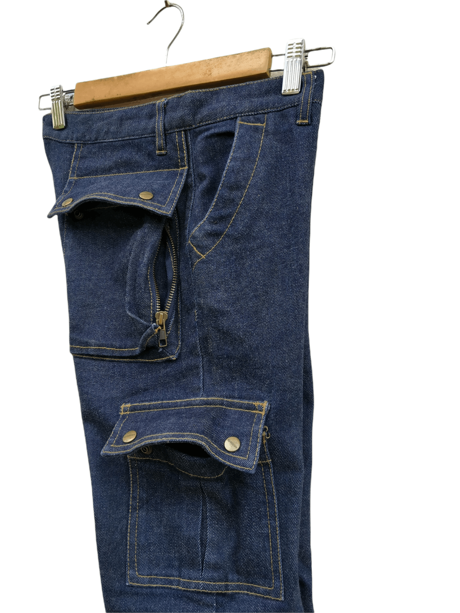 Hysteric Glamour Rare! Hysteric Glamour Bondage Cargo Multipocket Denim Jeans Size US 30 / EU 46 - 21 Thumbnail