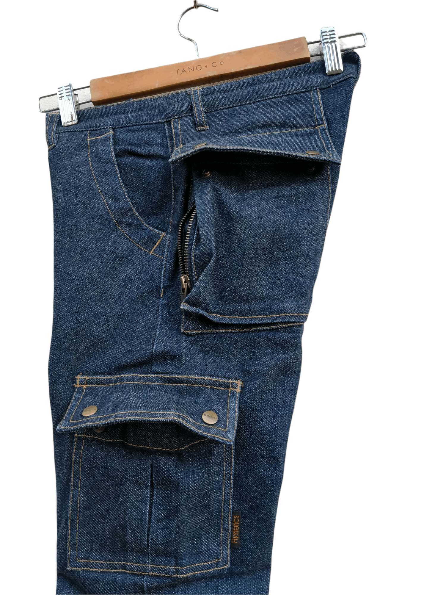 Hysteric Glamour Rare! Hysteric Glamour Bondage Cargo Multipocket Denim Jeans Size US 30 / EU 46 - 15 Thumbnail