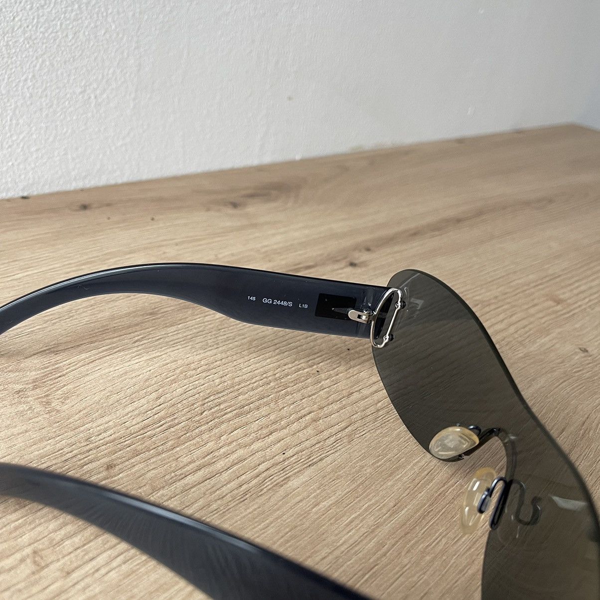 Gucci Gucci Mask Transparent GG 2448/S Sunglasses Size ONE SIZE - 6 Thumbnail