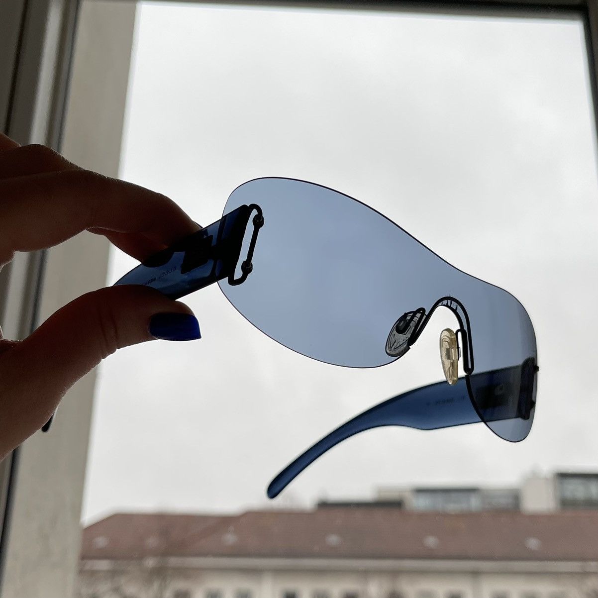 Gucci Gucci Mask Transparent GG 2448/S Sunglasses Size ONE SIZE - 10 Thumbnail