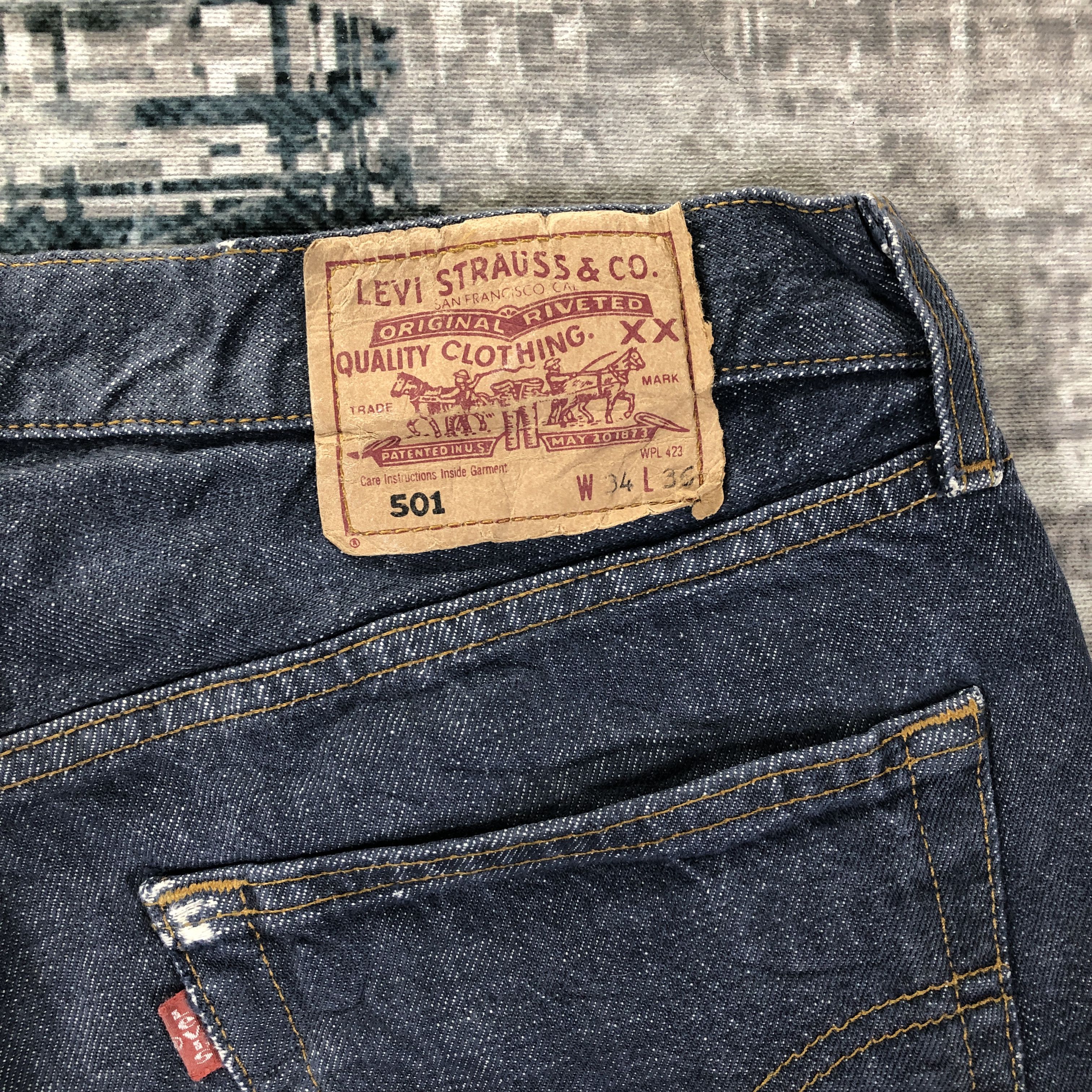 Levi's × Vintage Vintage Levis 501 Jeans Blue Wash Denim Size US 32 / EU 48 - 12 Thumbnail