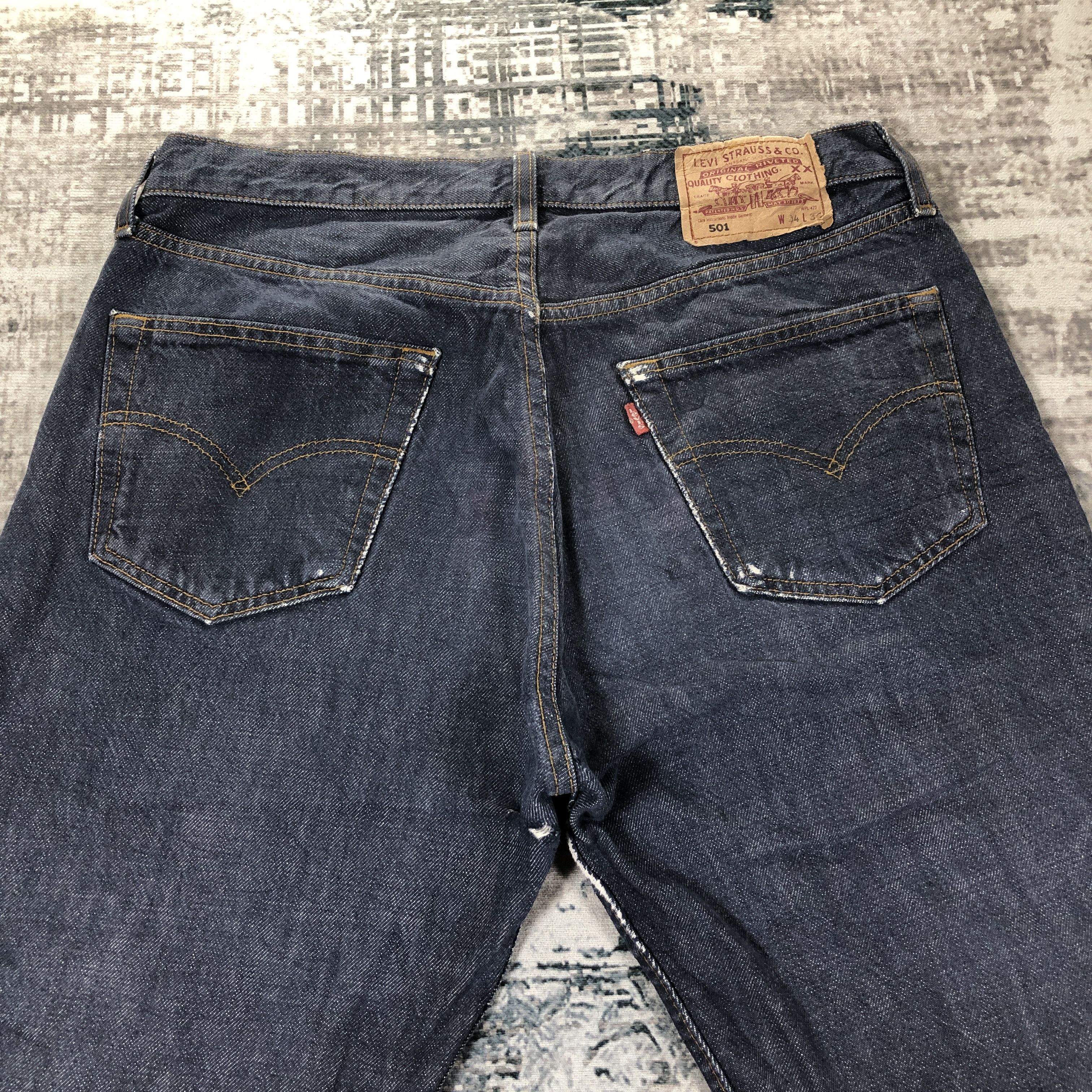 Levi's × Vintage Vintage Levis 501 Jeans Blue Wash Denim Size US 32 / EU 48 - 4 Thumbnail