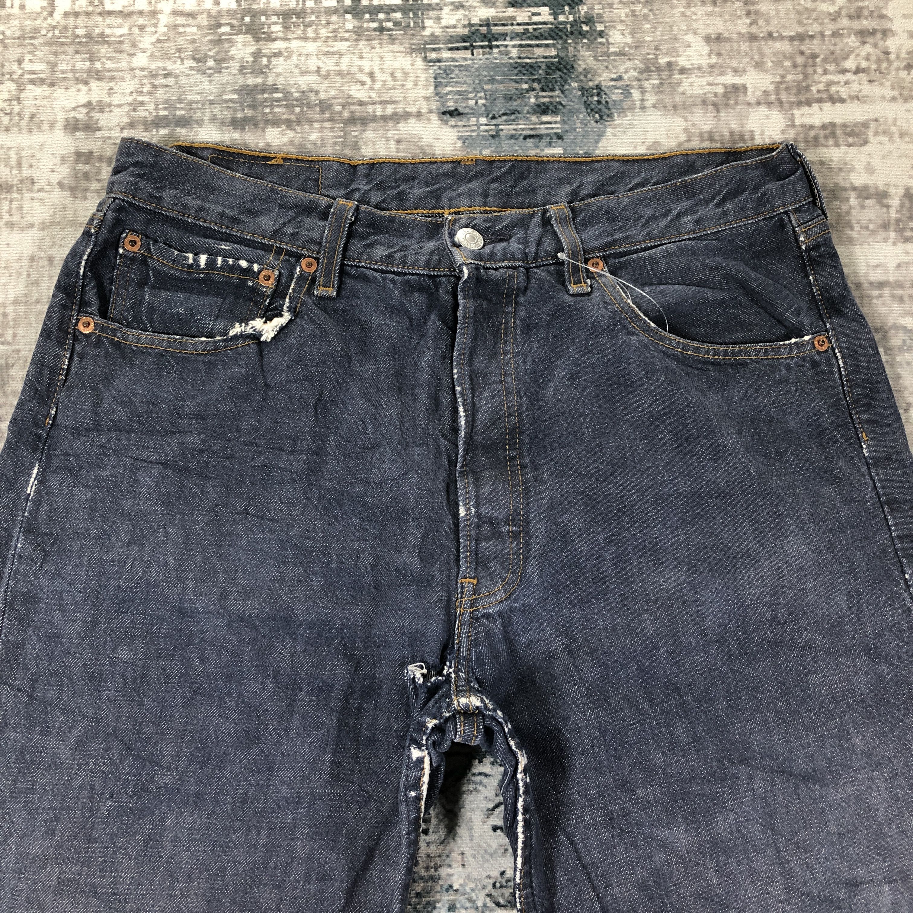 Levi's × Vintage Vintage Levis 501 Jeans Blue Wash Denim Size US 32 / EU 48 - 3 Thumbnail