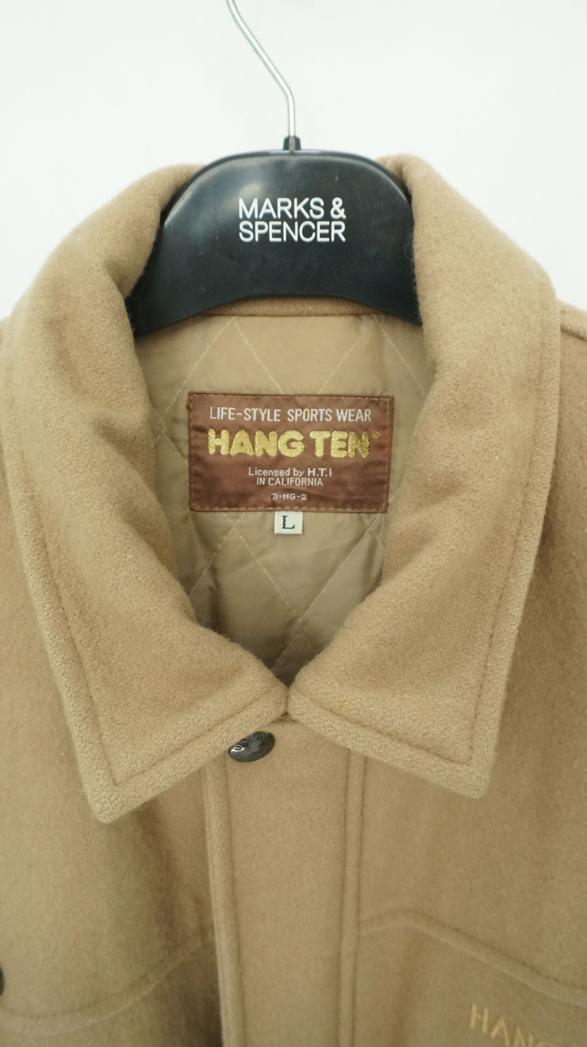Hang Ten Rare Vintage HANG TEN Wool Jacket Size US L / EU 52-54 / 3 - 3 Thumbnail