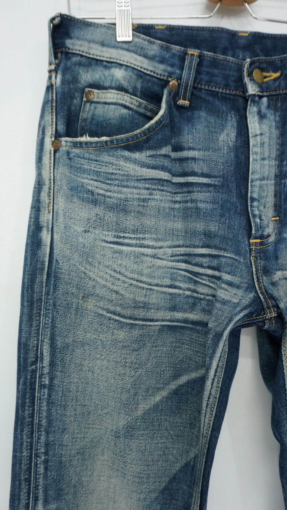 Lee RareVtg! Flared Lee Riders BootCut Worn Denim Made in Japan Size US 32 / EU 48 - 6 Thumbnail