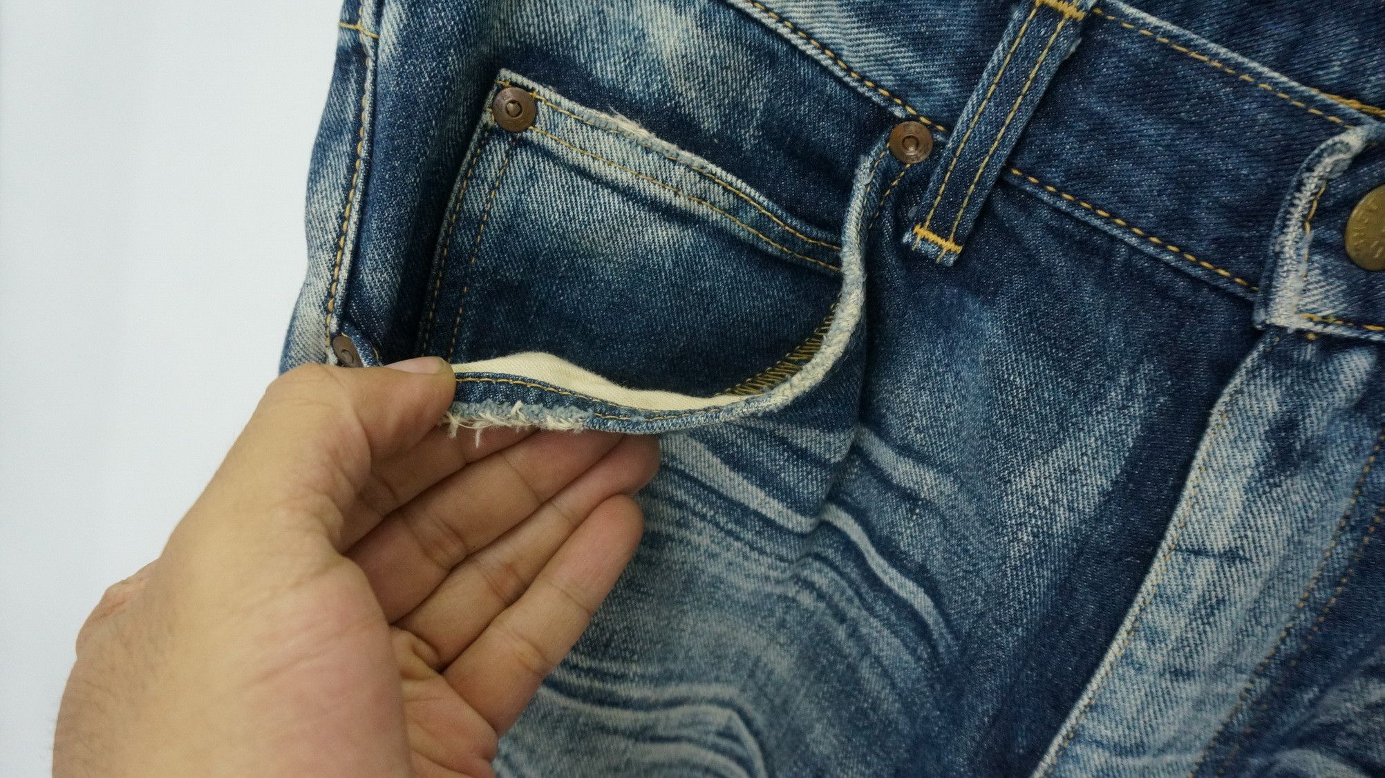 Lee RareVtg! Flared Lee Riders BootCut Worn Denim Made in Japan Size US 32 / EU 48 - 10 Thumbnail