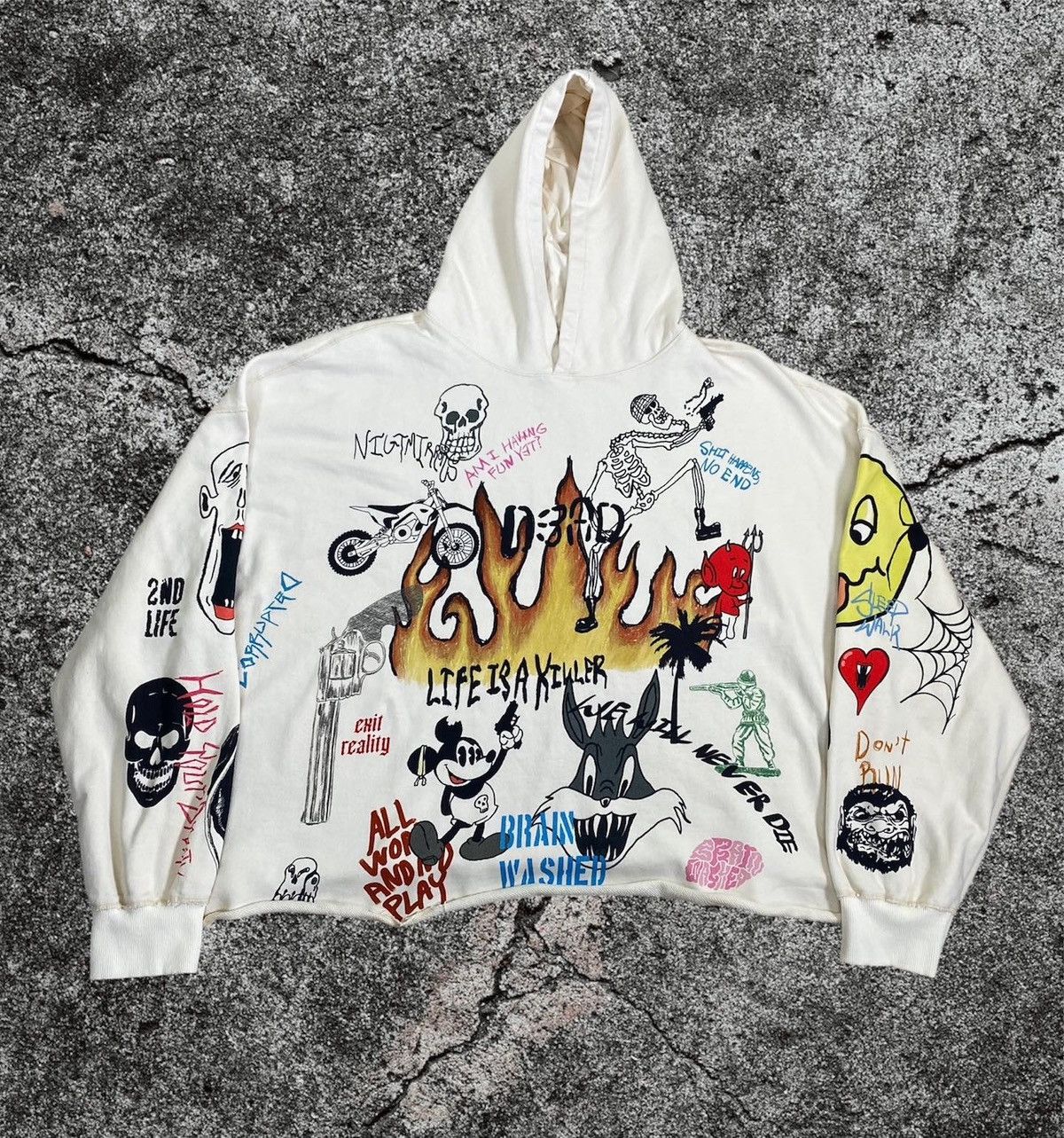 Custom Brainwashed graffiti hoodie | Grailed