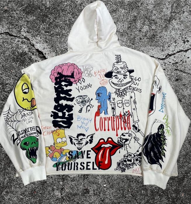 Custom Brainwashed graffiti hoodie | Grailed