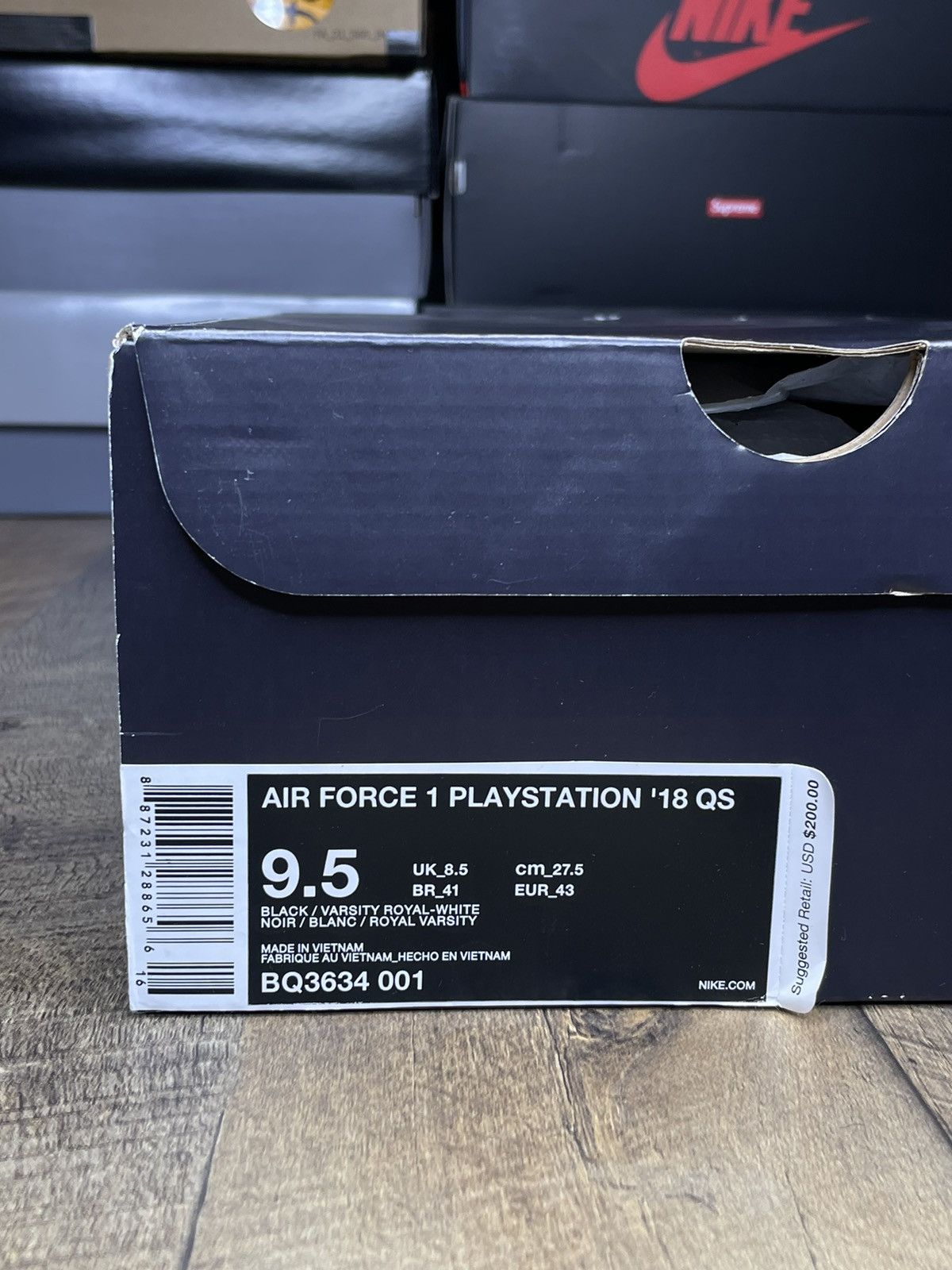 Nike PlayStation Air Force 1 low QS 2018 Size US 9.5 / EU 42-43 - 10 Thumbnail