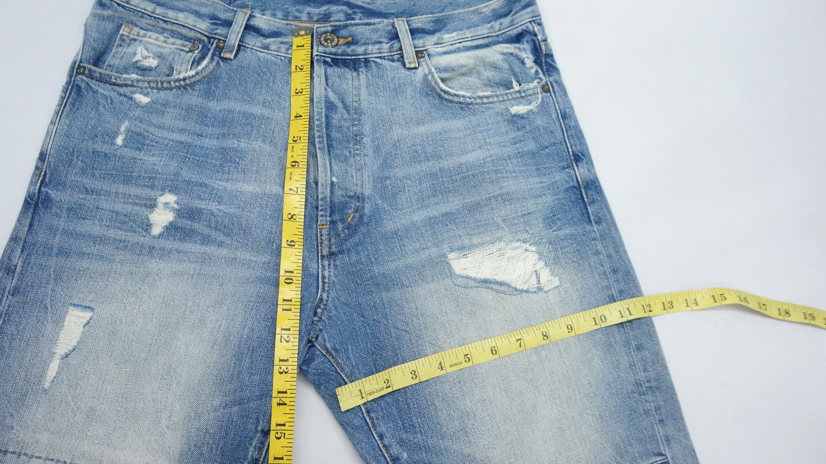 Japanese Brand &Denim Distressed Patchwork Jeans Size US 33 - 14 Thumbnail