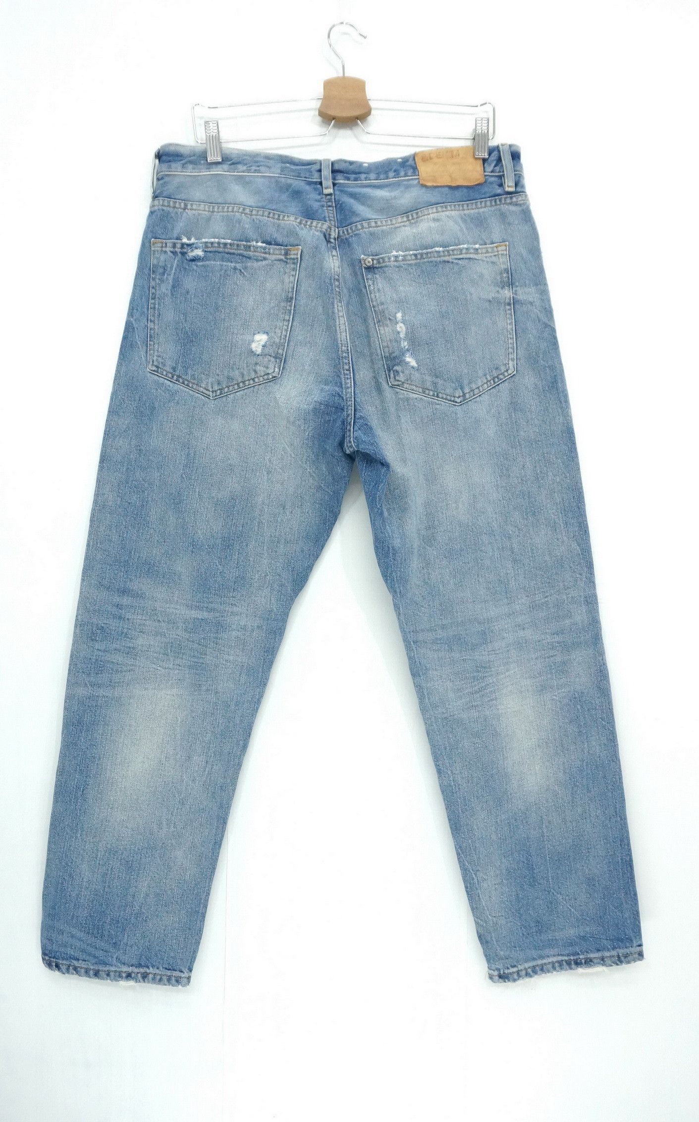 Japanese Brand &Denim Distressed Patchwork Jeans Size US 33 - 3 Thumbnail
