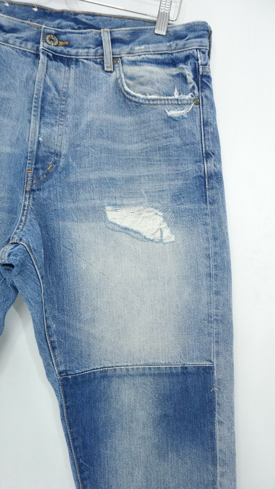 Japanese Brand &Denim Distressed Patchwork Jeans Size US 33 - 5 Thumbnail