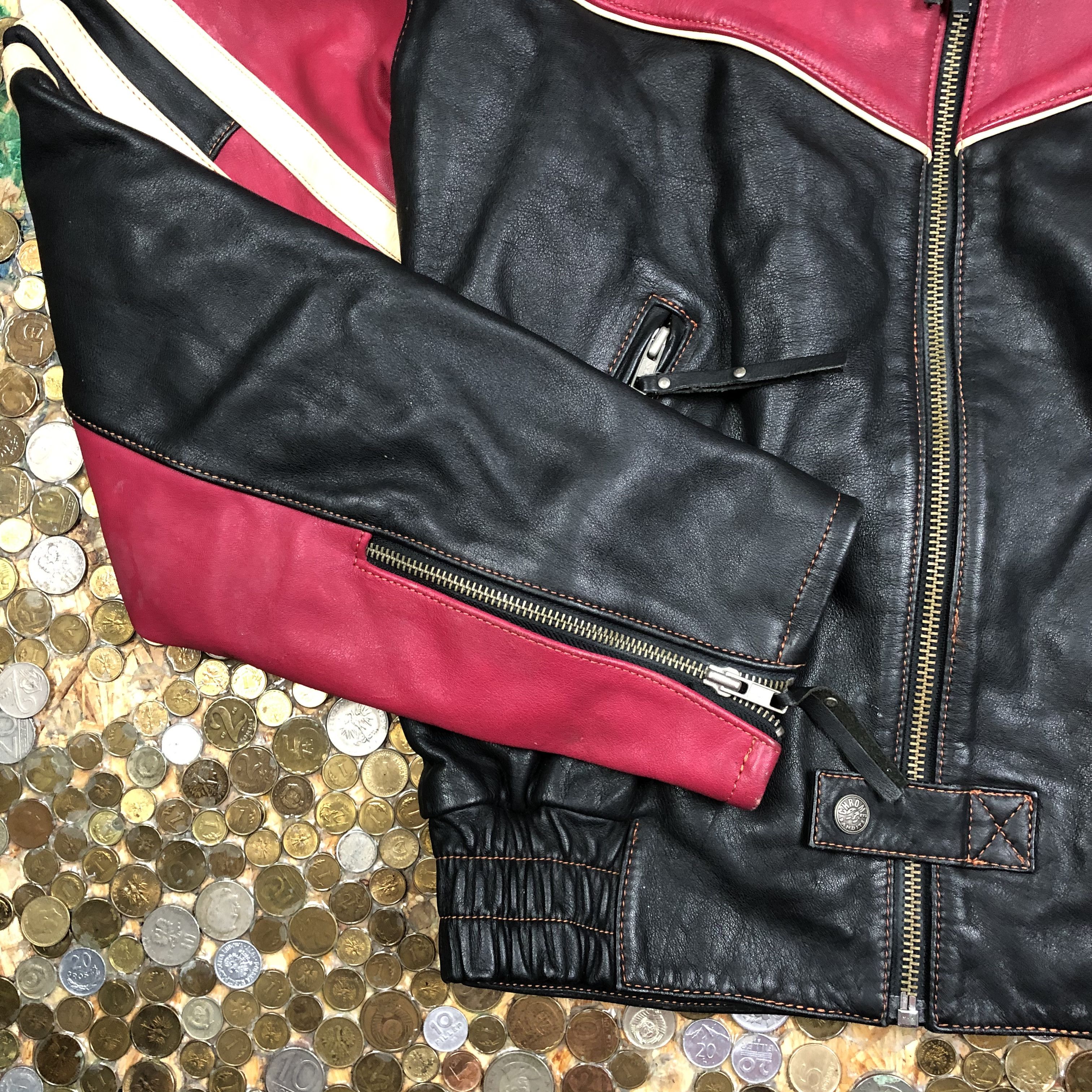 Vintage Vintage Racing Leather Jacket 90's Size US S / EU 44-46 / 1 - 3 Thumbnail