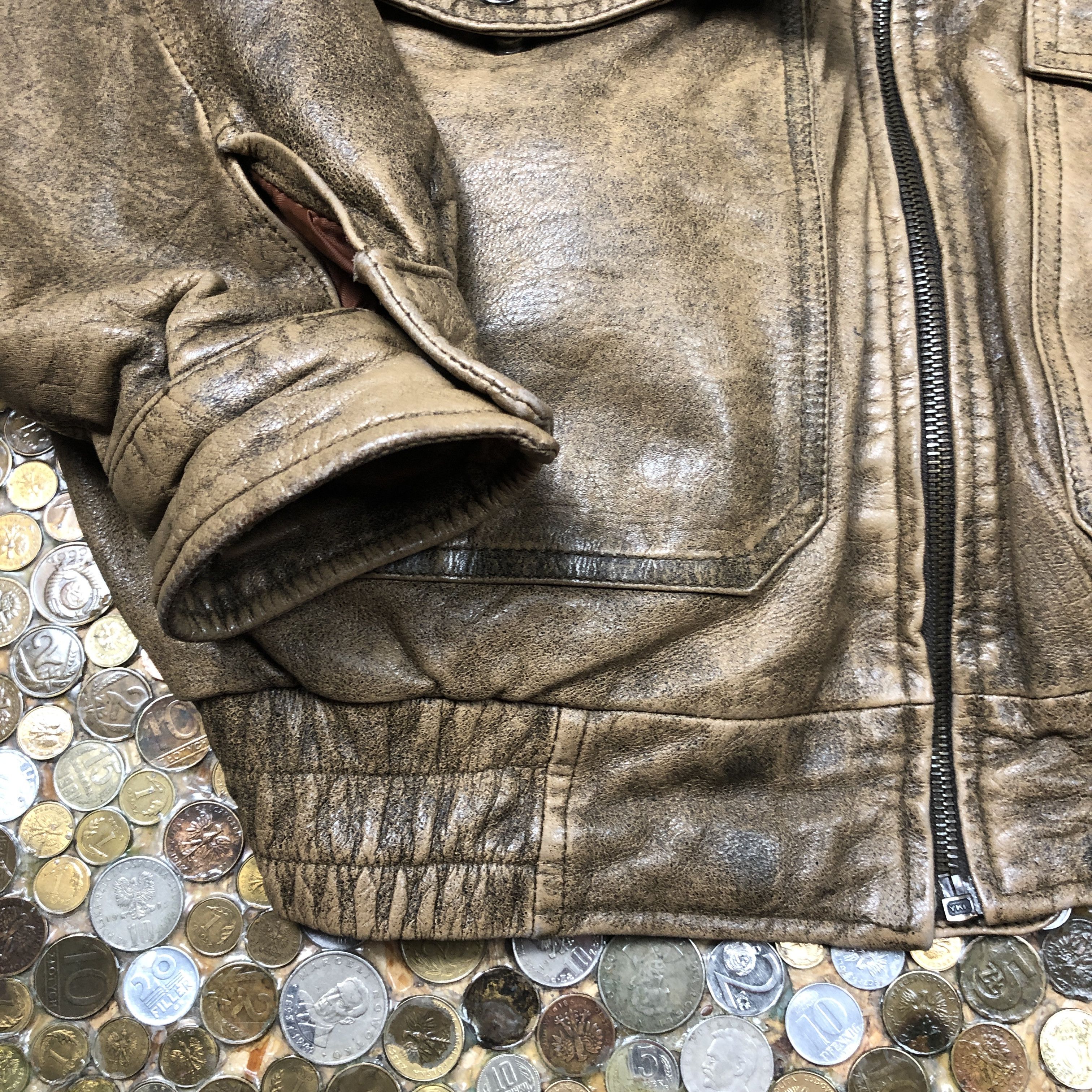 Vintage Vintage Leather Flyers jacket 90's Size US L / EU 52-54 / 3 - 2 Thumbnail