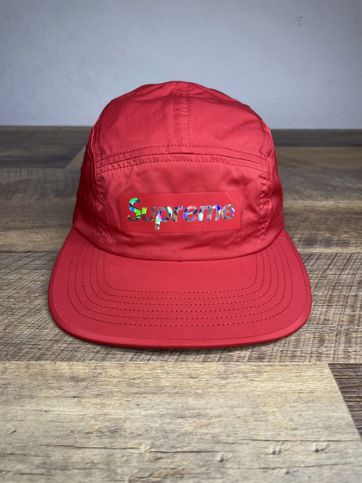 Supreme Supreme Holographic Logo Camp Cap Grailed