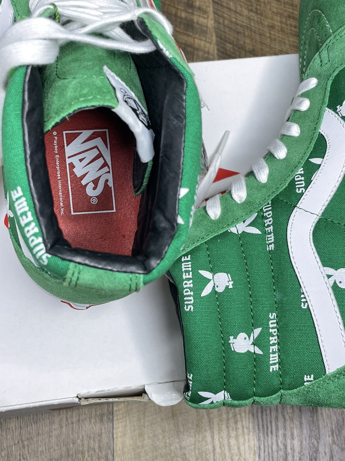 Playboy × Supreme × Vans Supreme Playboy Vans Sk8 hi skate high 2014 Size US 9.5 / EU 42-43 - 6 Thumbnail