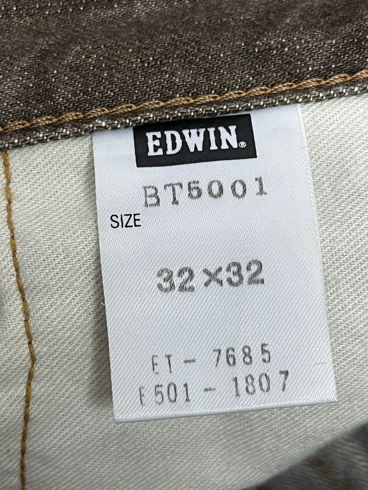 Edwin × Japanese Brand × Vintage Hottest Vintage FLARE💥Edwin Blue Trip Brown Made in Japan Size US 33 - 11 Thumbnail