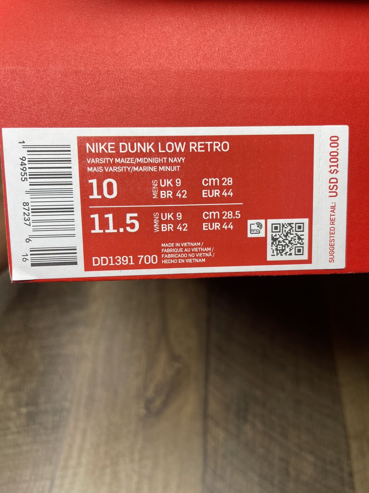 Nike Nike Dunk Low Michigan 2021 retro Size US 10 / EU 43 - 7 Thumbnail