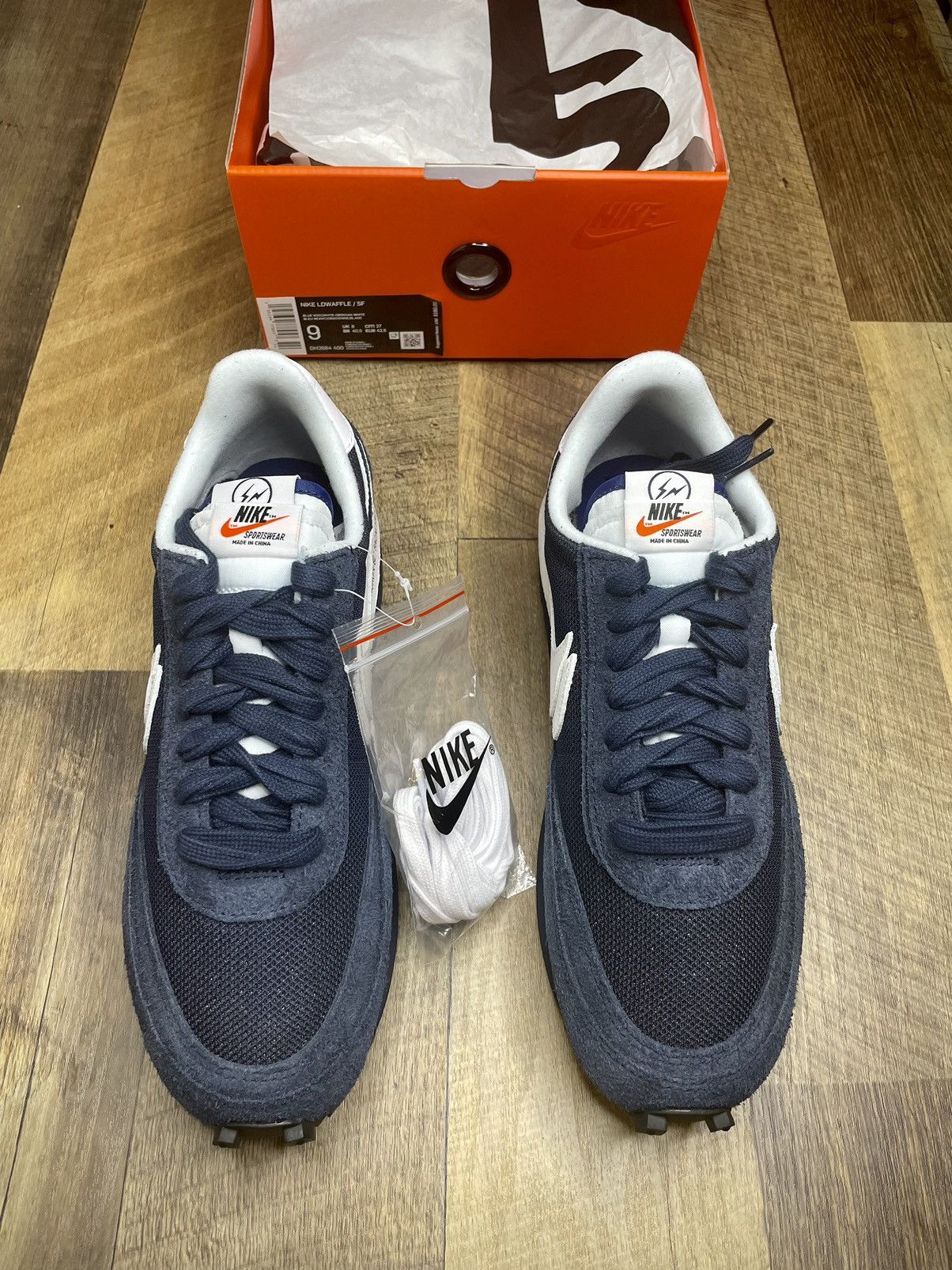 Fragment Design × Nike × Sacai Fragment Design sacai Nike LDV Waffle Blackened Blue Size US 9 / EU 42 - 2 Thumbnail