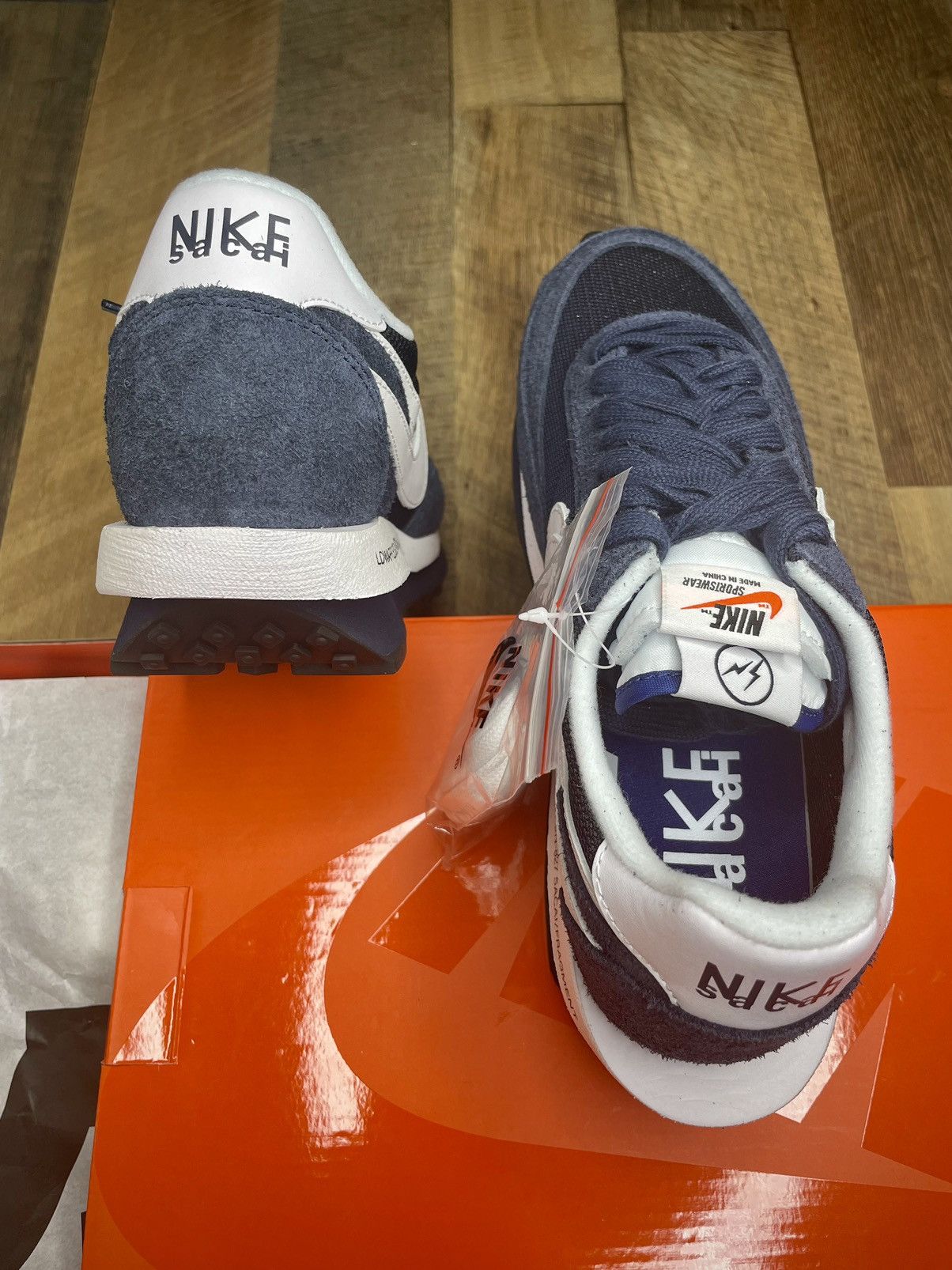 Fragment Design × Nike × Sacai Fragment Design sacai Nike LDV Waffle Blackened Blue Size US 9 / EU 42 - 4 Thumbnail
