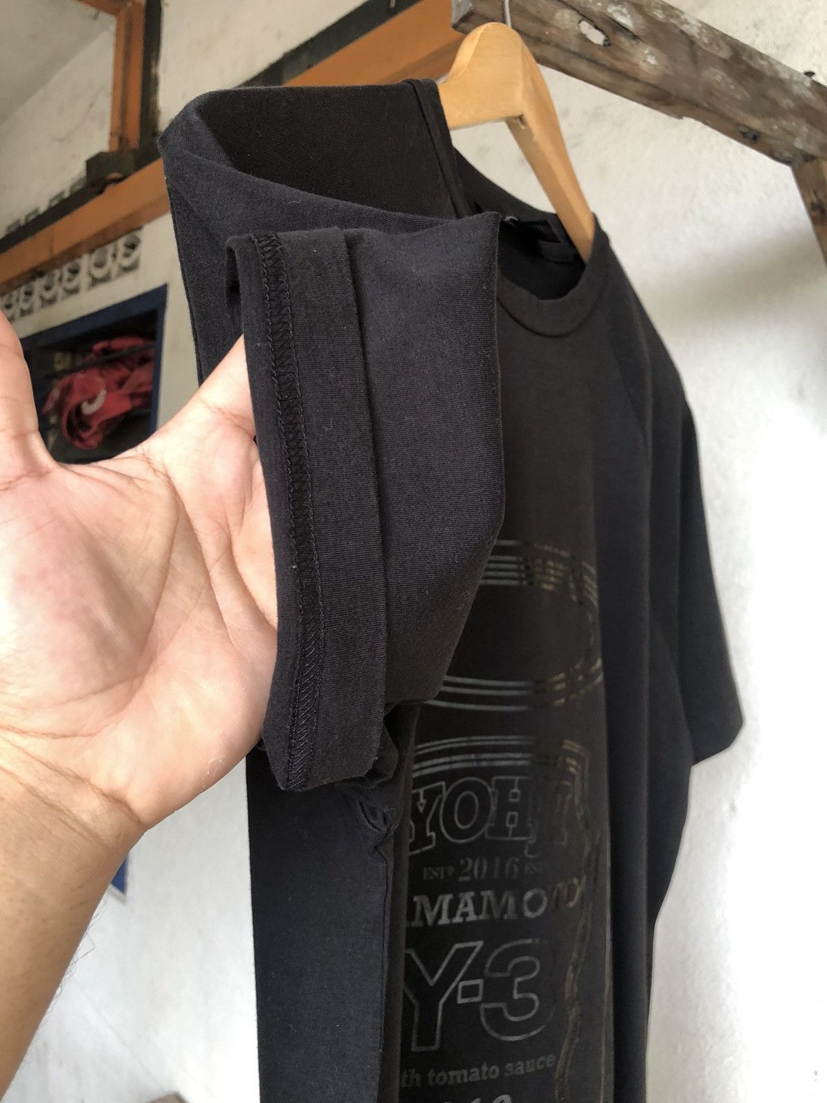 Yohji Yamamoto Yohji Yamamoto x Adidas Y3 Tomato Sauce Oversized T-Shirt Size US XS / EU 42 / 0 - 13 Thumbnail