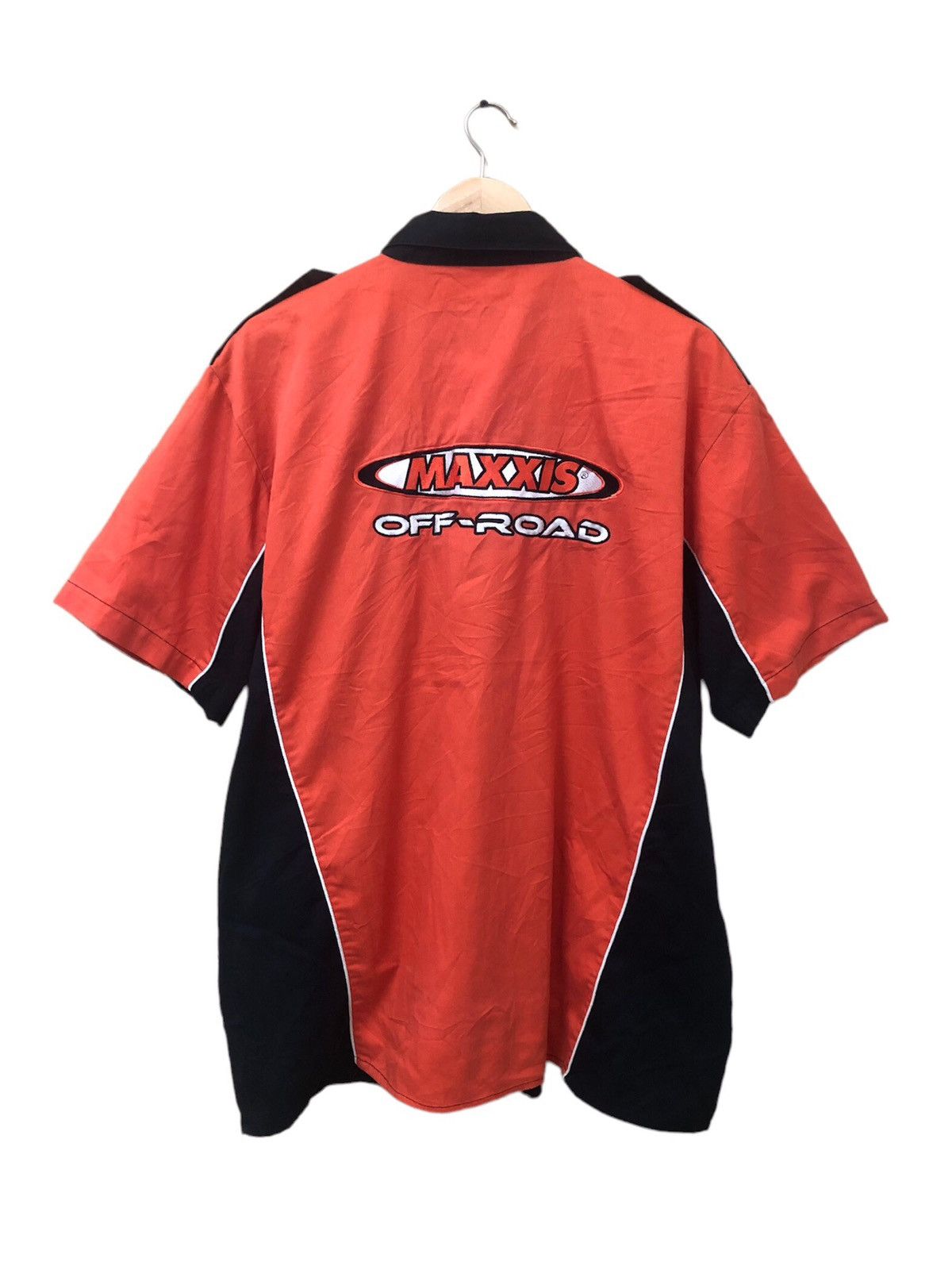 image of Moto x Racing Maxxis Off-Road Over Size Work Shirt in Orange, Men's