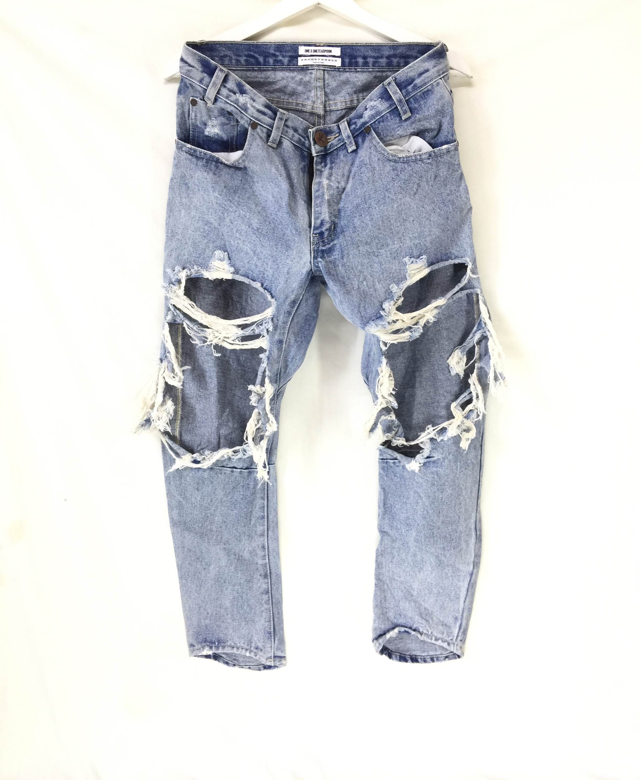 Designer One x oneteaspoon distressed jeans Size US 29 - 1 Thumbnail