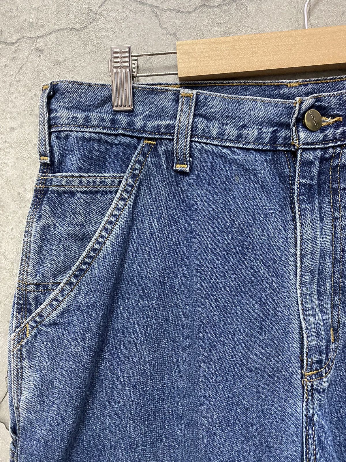 Carhartt × Vintage Vintage 90’s Carhartt Carpenters Loose Fit Denim Pants Size US 32 / EU 48 - 11 Thumbnail