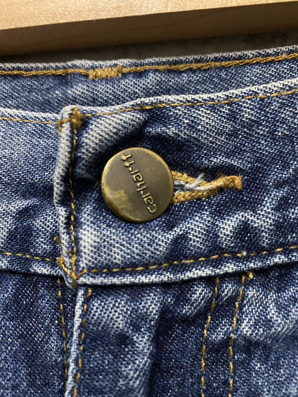 Carhartt × Vintage Vintage 90’s Carhartt Carpenters Loose Fit Denim Pants Size US 32 / EU 48 - 12 Thumbnail
