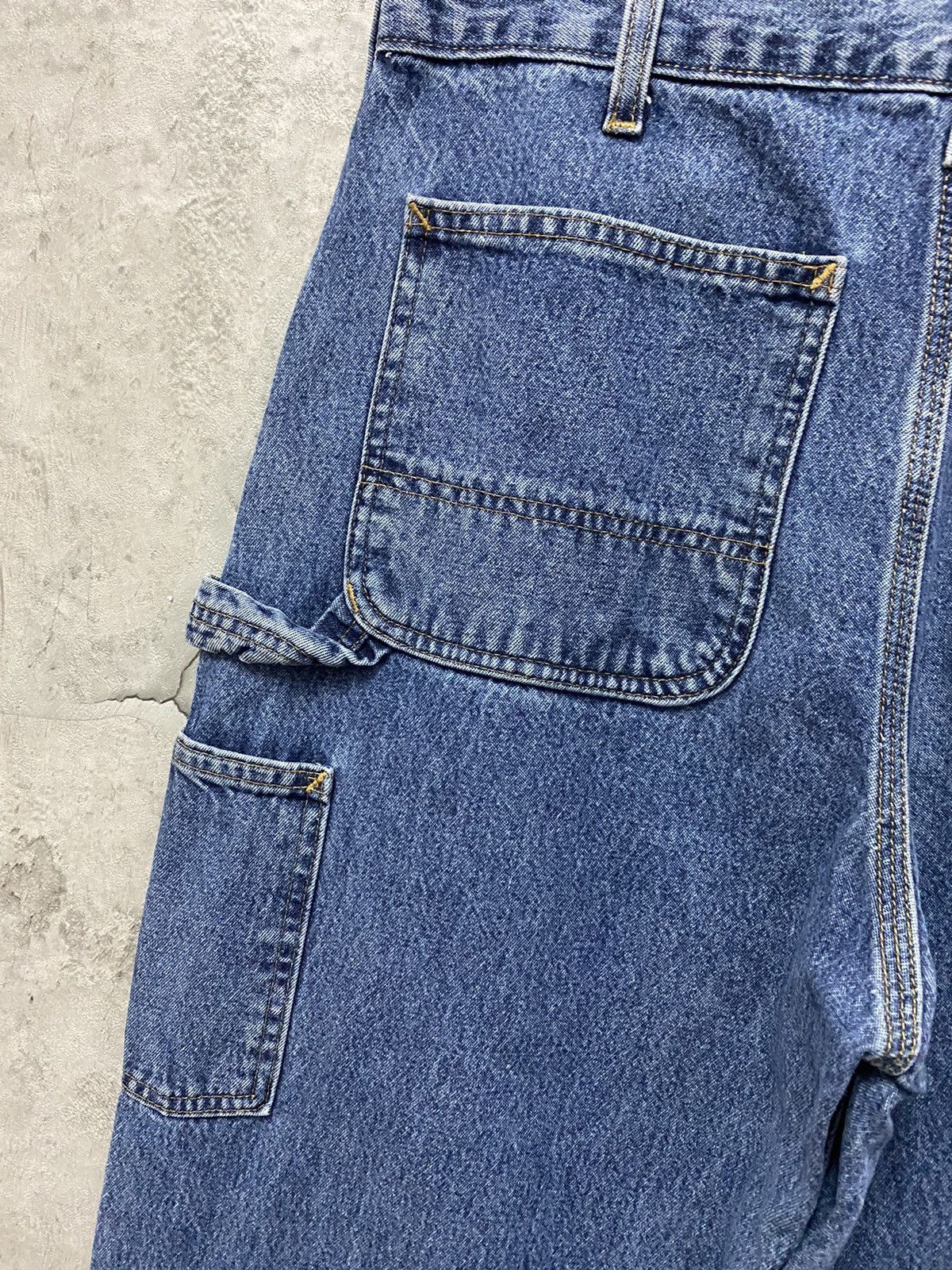 Carhartt × Vintage Vintage 90’s Carhartt Carpenters Loose Fit Denim Pants Size US 32 / EU 48 - 6 Thumbnail