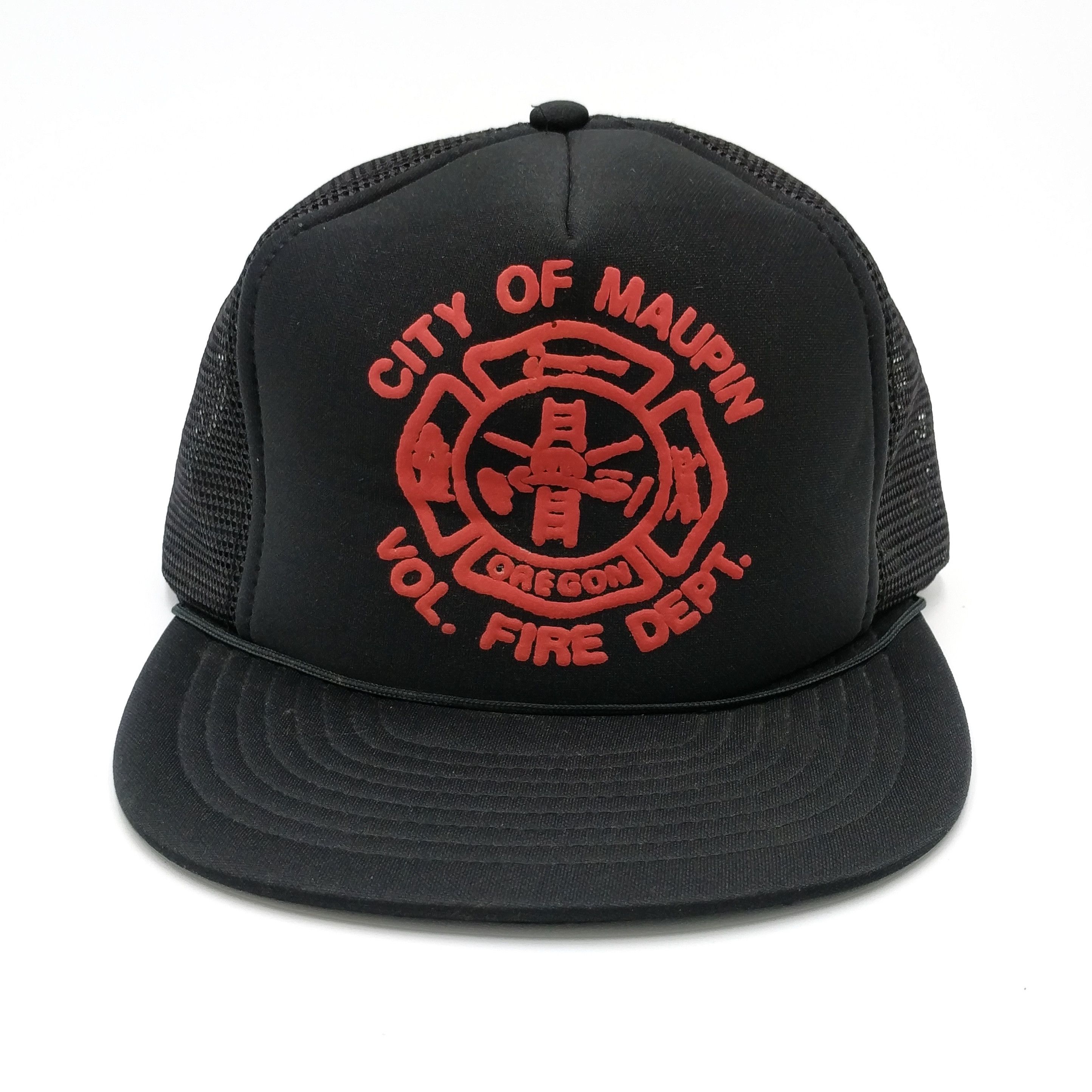 Vintage Vintage Maupin Oregon Fire Dept. Snapback Trucker Hat Size ONE SIZE - 1 Thumbnail