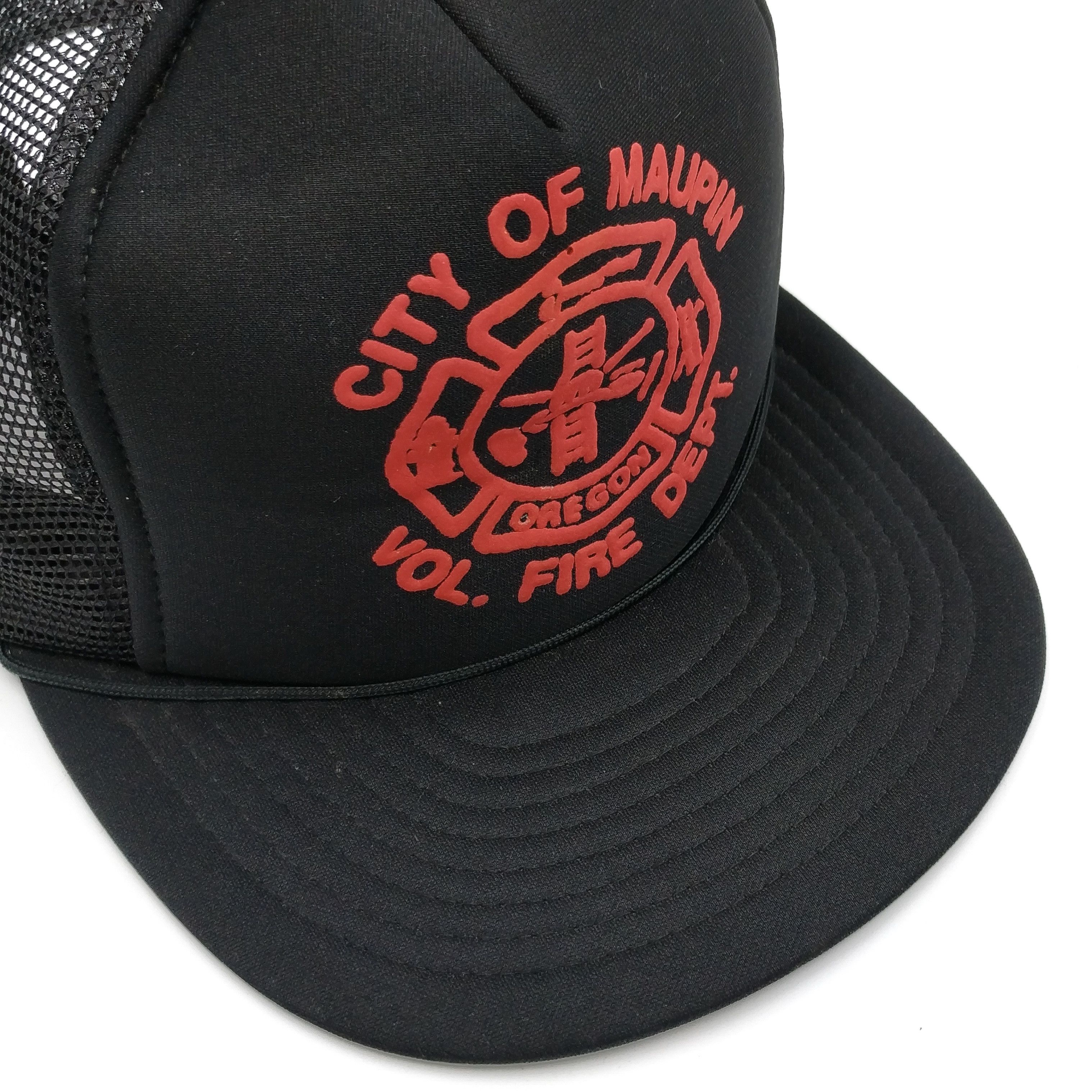 Vintage Vintage Maupin Oregon Fire Dept. Snapback Trucker Hat Size ONE SIZE - 3 Thumbnail