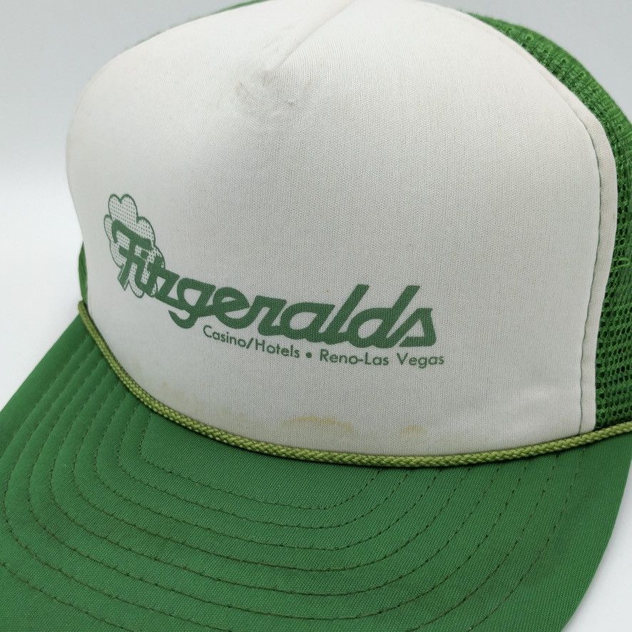 Vintage Vintage Fitzgerald Casino Snapback Trucker Mesh Hat Size ONE SIZE - 5 Thumbnail