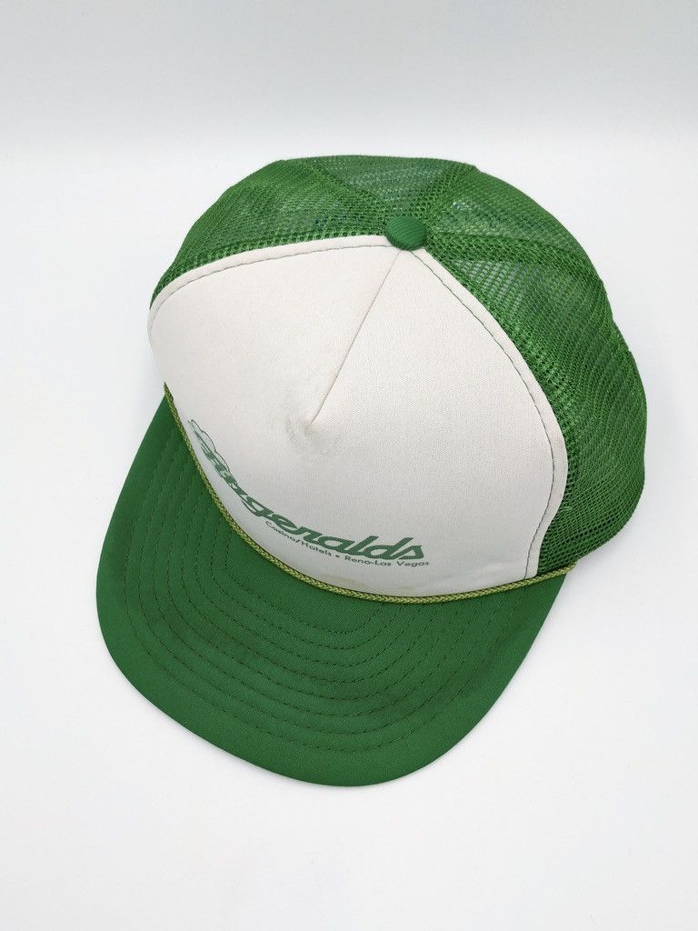 Vintage Vintage Fitzgerald Casino Snapback Trucker Mesh Hat Size ONE SIZE - 4 Thumbnail