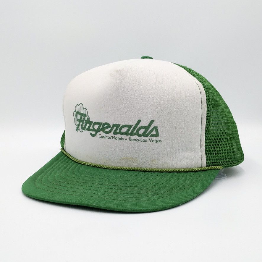 Vintage Vintage Fitzgerald Casino Snapback Trucker Mesh Hat Size ONE SIZE - 3 Thumbnail