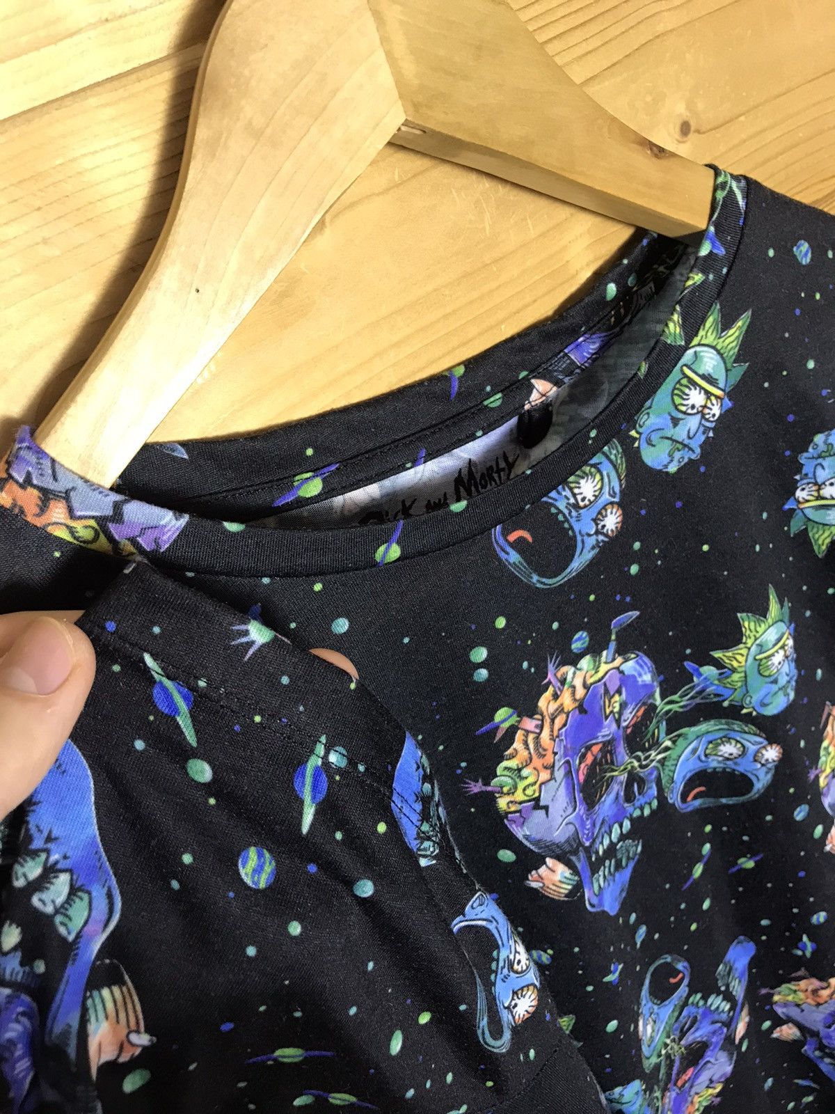 Cartoon Network Rick and Morty over print t-shirt Size US XL / EU 56 / 4 - 4 Thumbnail