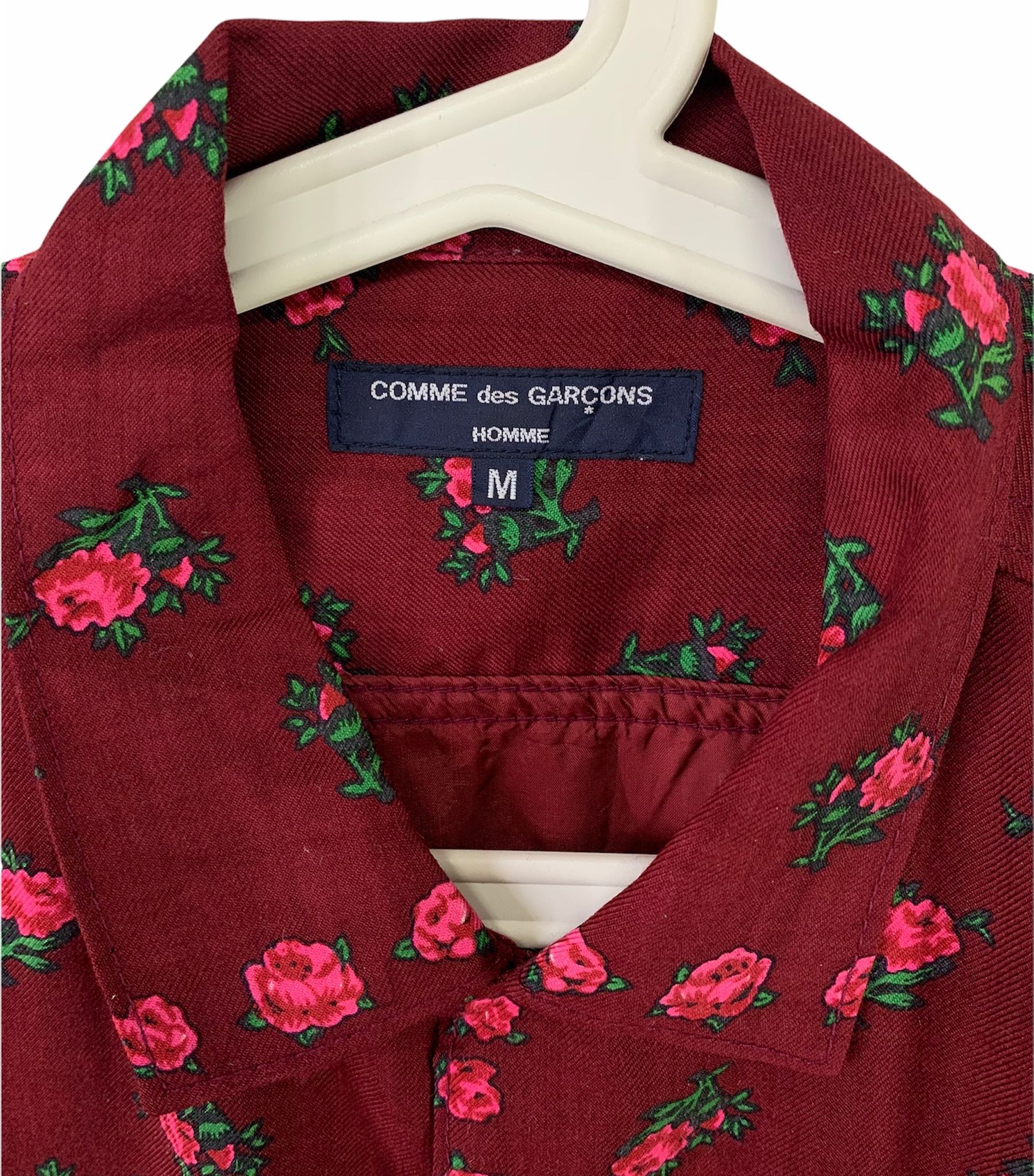 Comme des Garcons Homme × Comme des Garcons Homme Plus × Designer Comme des garcons flower allover print wool button up Size US M / EU 48-50 / 2 - 6 Thumbnail