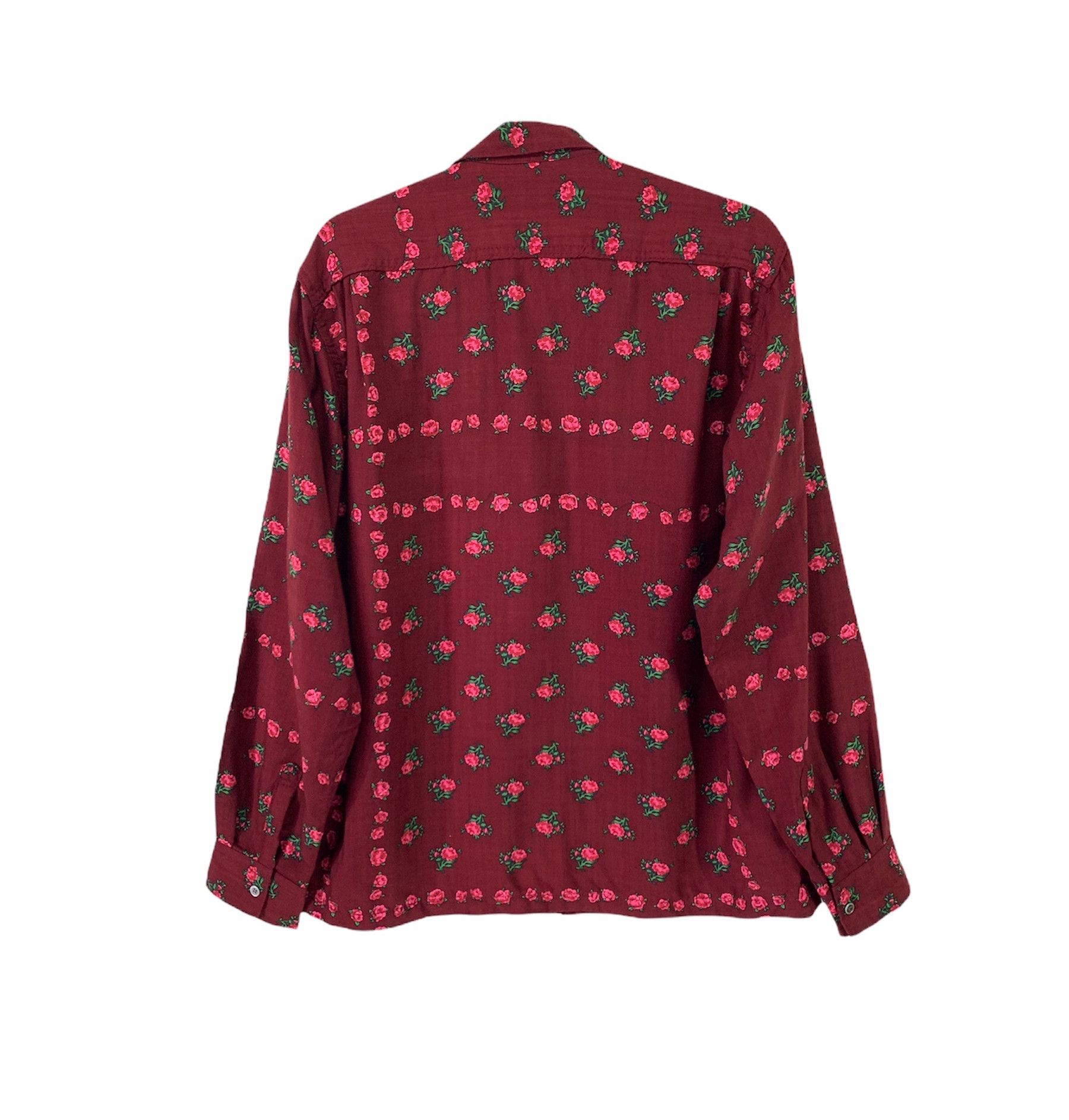 Comme des Garcons Homme × Comme des Garcons Homme Plus × Designer Comme des garcons flower allover print wool button up Size US M / EU 48-50 / 2 - 2 Thumbnail