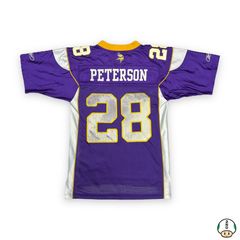 Vintage #28 ADRIAN PETERSON Minnesota Vikings NFL Nike Jersey YL