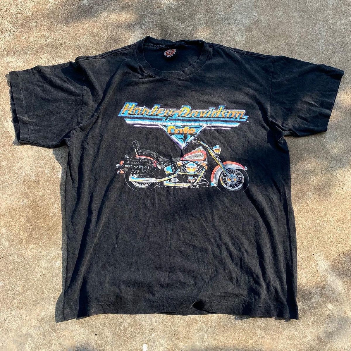Harley Davidson × Vintage Vtg.90s Harley Davidson - New York Cafe 
