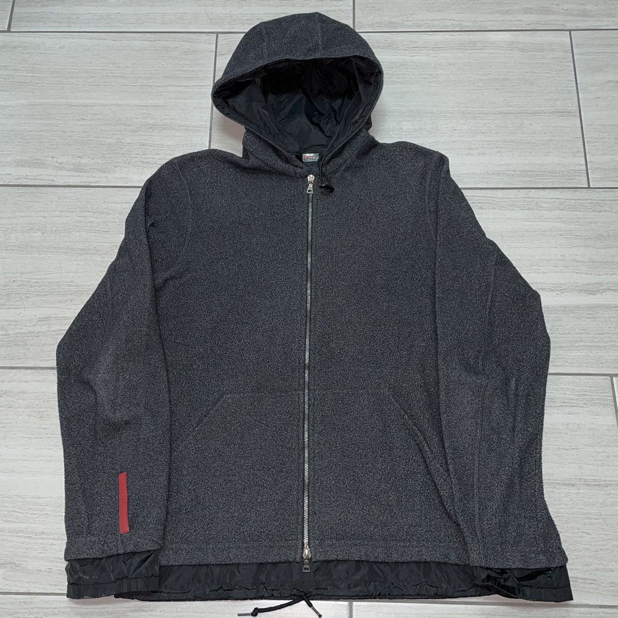 8,740円prada sport double zip hoodie