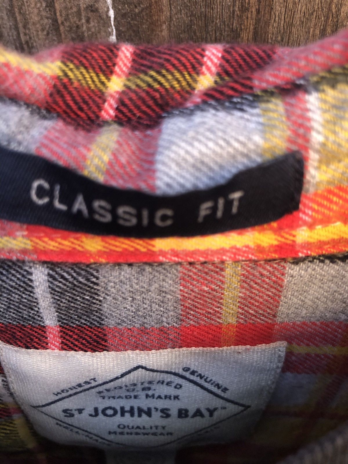 St. Johns Bay × Vintage St. John’s bay red/black/yellow vintage style flannel Size US S / EU 44-46 / 1 - 3 Thumbnail